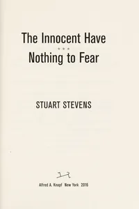 The innocent have nothing to fear
