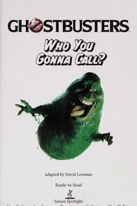 Who you gonna call?