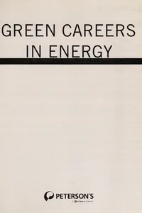 Green careers in energy