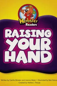 Herbie bear raises his hand