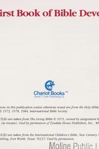 My first book of Bible devotions