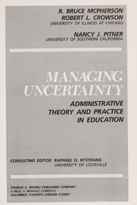 Managing uncertainty