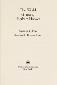 The world of young Herbert Hoover