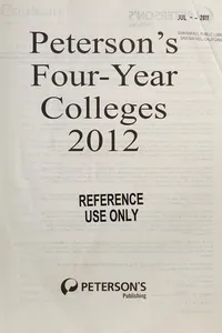 Peterson's four-year colleges, 2012