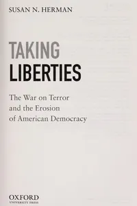 Capa de Taking liberties