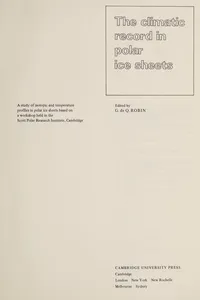 The Climatic record in polar ice sheets