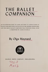 The ballet companion