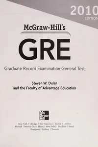 McGraw-Hill's GRE
