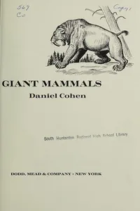 The age of giant mammals