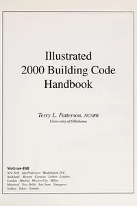 Cover of Illustrated 2000 building code handbook