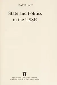 State and politics in the USSR