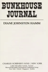 Bunkhouse journal