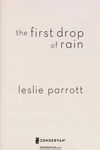 Cover of The first drop of rain