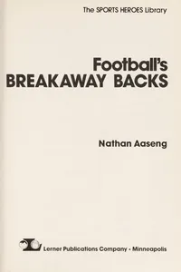 Football's breakaway backs
