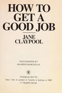 How to get a good job