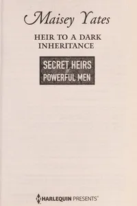 Capa de Heir to a dark inheritance por Maisey Yates