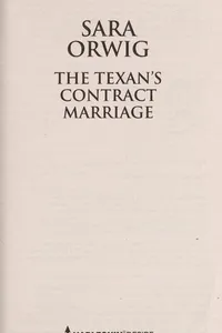The Texan's contract marriage