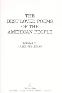 The Best Loved Poems of the American People