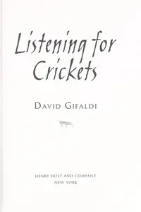 Cover of Listening for crickets