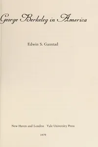 George Berkeley in America