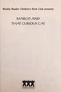 Marco and that curious cat
