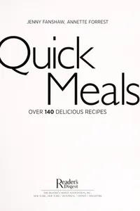 Cover of Quick meals