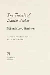 The travels of Daniel Ascher