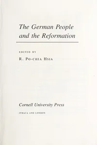 The German people and the Reformation