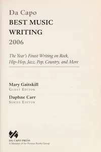 Da Capo best music writing 2006