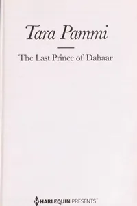Capa de The last prince of Dahaar por Tara Pammi