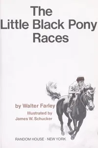 The little black pony races