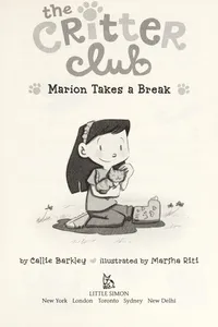 Marion takes a break