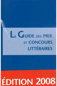 Capa de Le Guide des prix et concours littéraires