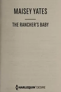 Capa de The rancher's baby por Maisey Yates
