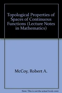Topological properties of spaces of continuous functions