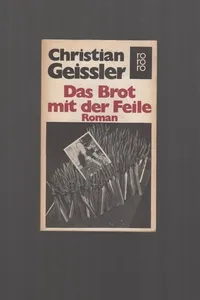 Capa de Das Brot mit der Feile por Christian Geissler