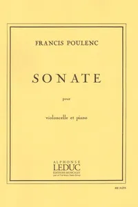 Sonate pour Violoncelle et Piano