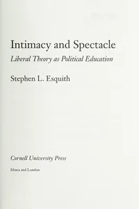 Intimacy and spectacle