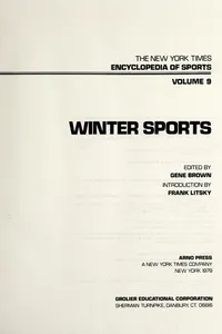 Cover of Winter sports