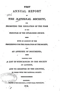 Annual Report of the National Society for Promoting the Education of the ...