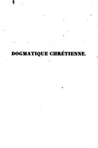 Cover of Dogmatique Chrétienne