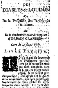 Histoire des diables de Loudun, ou, De la possession des religieuses ursulines, et de la ...