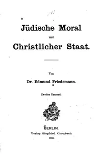 Jüdische Moral und Christlicher Staat