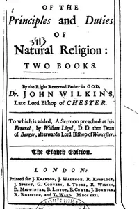 Of the Principles and Duties of Natural Religion