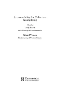 Accountability for collective wrongdoing