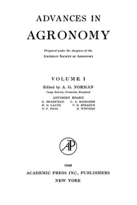 ADVANCES IN AGRONOMY VOLUME 1