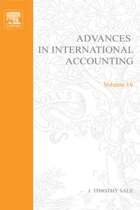Advances in International Accounting