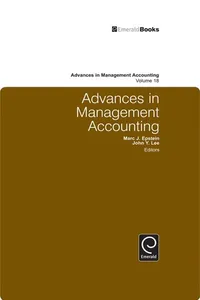 Advances in management accounting