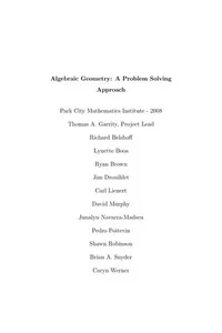 Algebraic geometry
