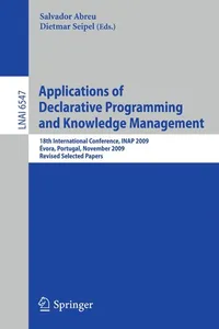 Capa de Applications of Declarative Programming and Knowledge Management